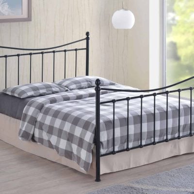 Time Living Alderley Black Metal Bed Frame