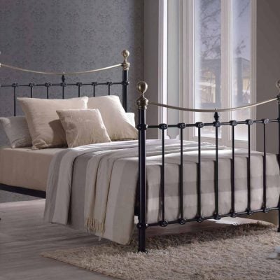 Time Living Elizabeth Black Metal Bed Frame The Home and Office Stores