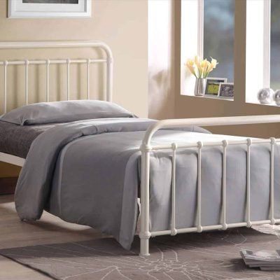 Time Living Miami Ivory Metal Bed Frame The Home and Office Stores