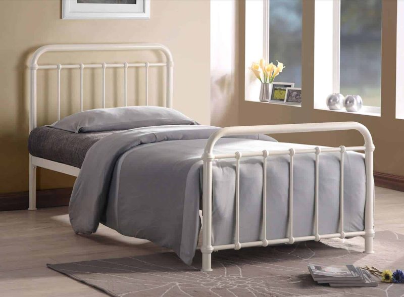 Time Living Miami Ivory Metal Bed Frame The Home and Office Stores 2