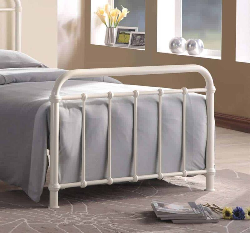 Time Living Miami Ivory Metal Bed Frame The Home and Office Stores