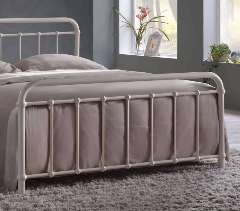 Time Living Miami Ivory Metal Bed Frame The Home and Office Stores