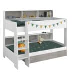Parisot Tam Tam 3 Bunk Bed White Grey The Home and Office Stores