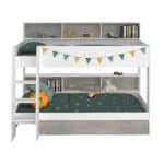 Parisot Tam Tam 3 Bunk Bed White Grey The Home and Office Stores