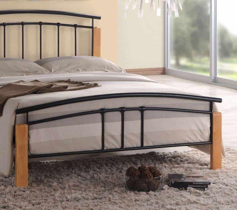 Time Living Tetras Black Metal Bed Frame The Home and Office Stores