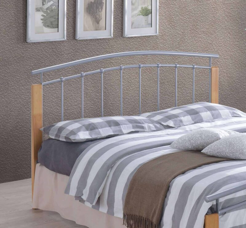 Time Living Tetras Silver Metal Bed Frame The Home and Office Stores