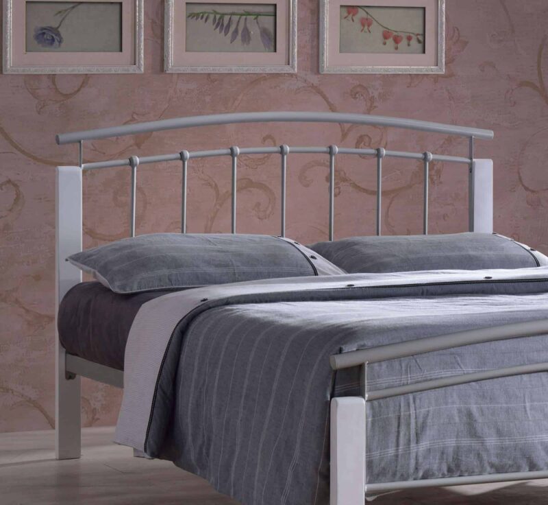 Time Living Tetras Silver Metal Bed Frame The Home and Office Stores