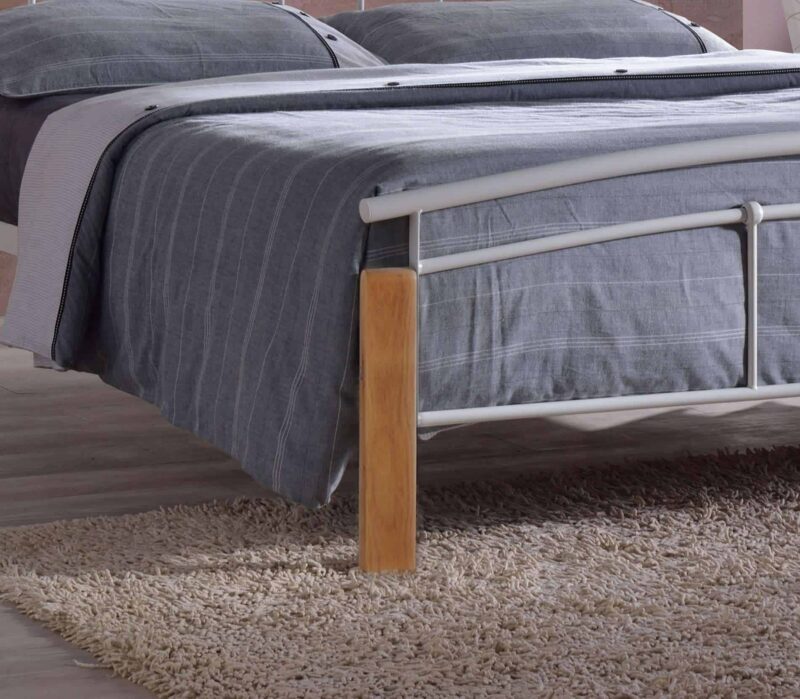 Time Living Tetras White Metal Bed Frame The Home and Office Stores