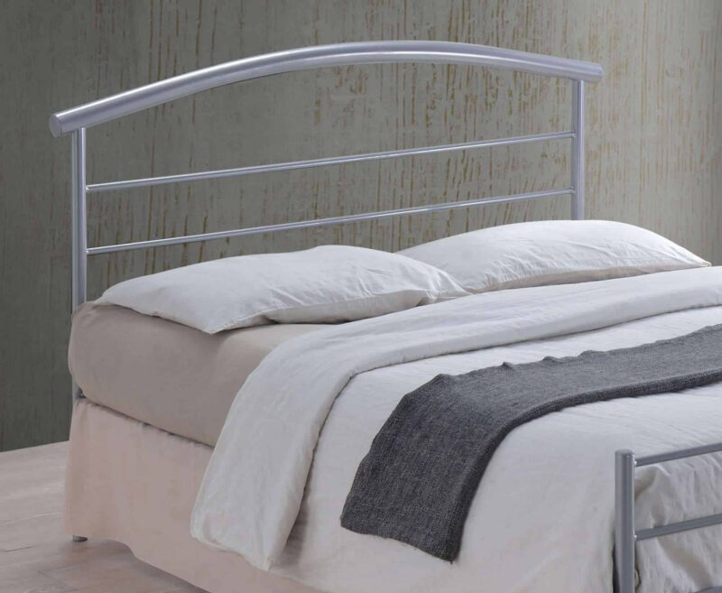 Time Living Brennington Silver Metal Bed Frame The Home and Office Stores