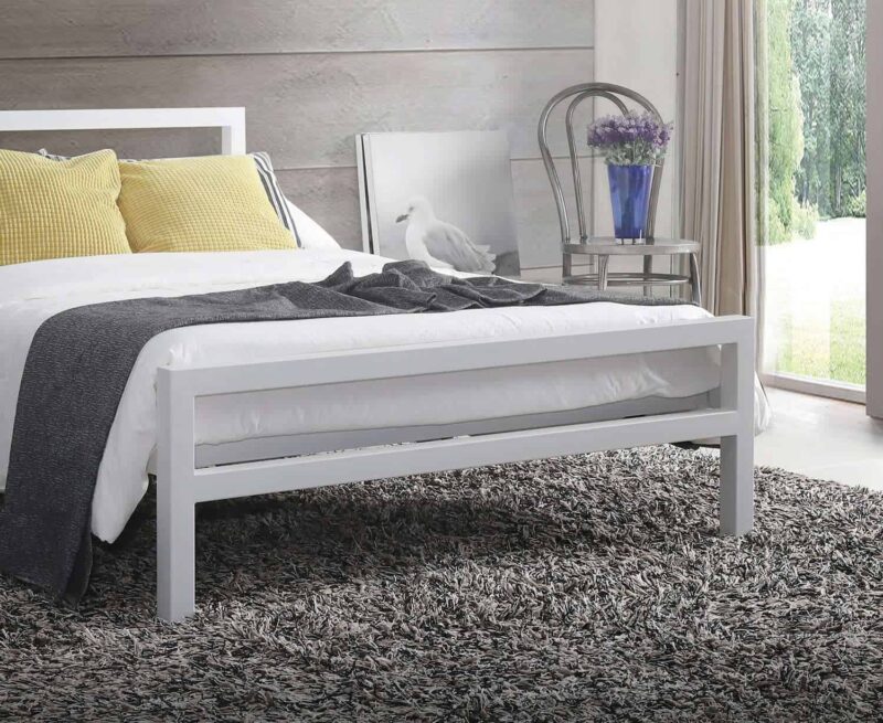 Time Living City Block White Metal Bed Frame The Home and Office Stores