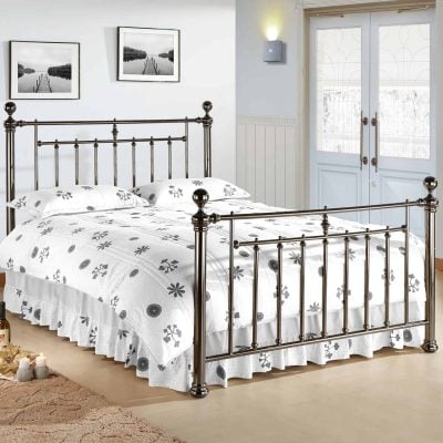 Time Living Alexander Metal Bed Black Nickel The Home and Office Stores