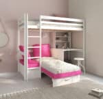Hit 7 High Sleeper Bed with Pink Chair Bed The Home and Office Stores