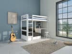Hit 8 High Sleeper Bed with Black Chair Bed The Home and Office Stores