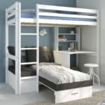 Hit 8 High Sleeper Bed with Black Chair Bed The Home and Office Stores
