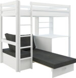 Hit 8 High Sleeper Bed with Black Chair Bed The Home and Office Stores