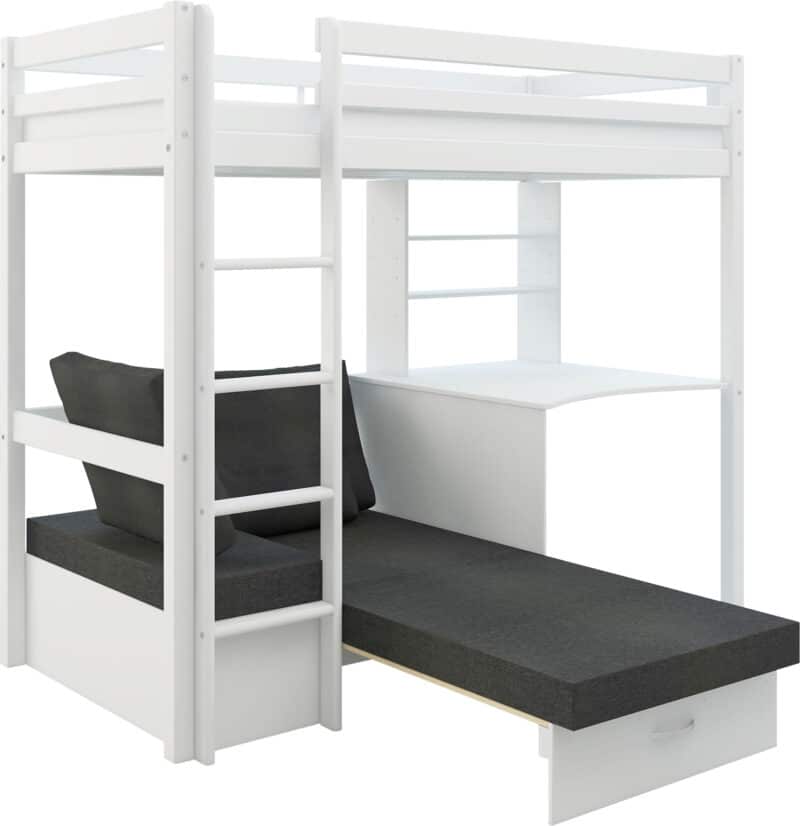 Hit 8 High Sleeper Bed with Black Chair Bed The Home and Office Stores