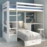Hit 9 High Sleeper Bed with Grey Chair Bed The Home and Office Stores