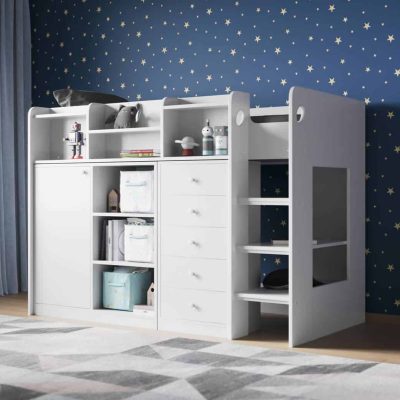 Kids Avenue Urban 1 Grey High Sleeper Bed The Home and Office Stores 7