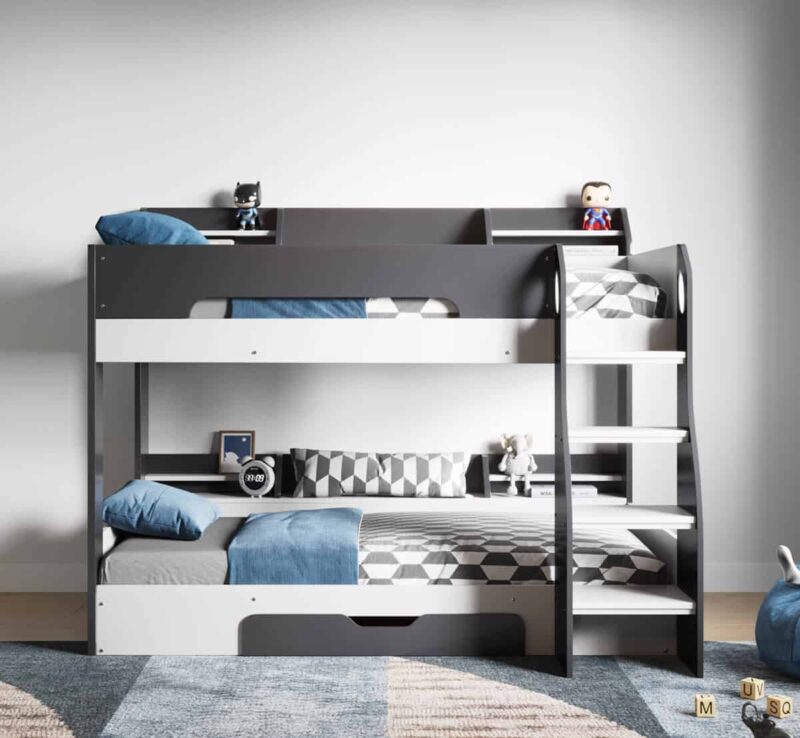 Flair Furnishings Flick Bunk Bed Grey The Home and Office Stores
