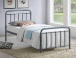 Time Living Miami Grey Metal Bed Frame