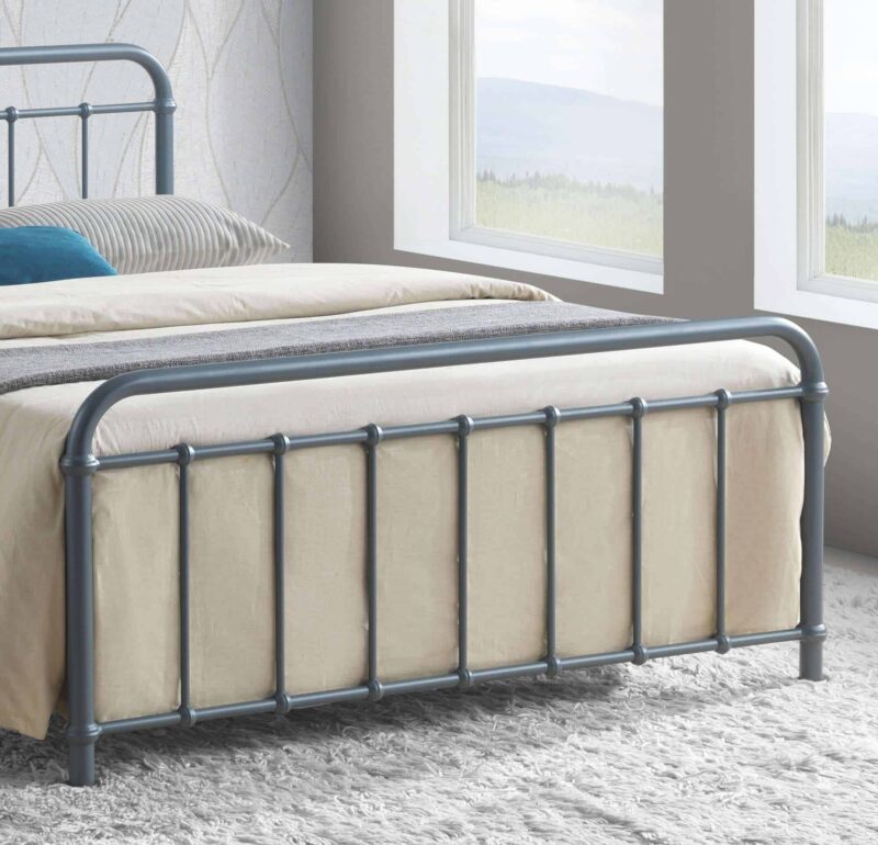Time Living Miami Grey Metal Bed Frame The Home and Office Stores