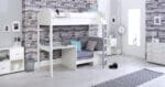 Kids Avenue Noah B High Sleeper Bed With Silver Cushions The Home and Office Stores