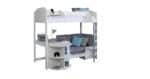 Kids Avenue Noah D High Sleeper Bed with Silver Cushions The Home and Office Stores