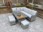 Signature Weave Edwina Special Grey Weave Corner Sofa Set The Home and Office Stores