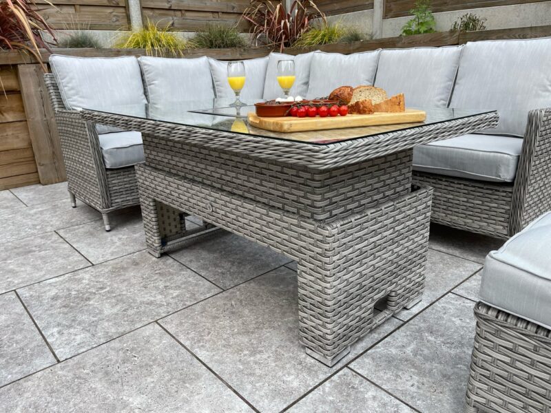 Signature Weave Edwina Special Grey Weave Corner Sofa Set The Home and Office Stores