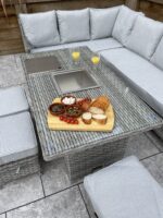 Signature Weave Edwina Special Grey Weave Corner Sofa Set The Home and Office Stores