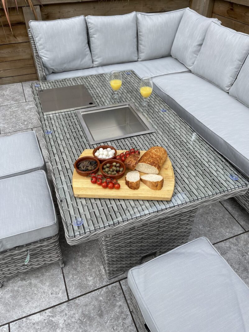 Signature Weave Edwina Special Grey Weave Corner Sofa Set The Home and Office Stores