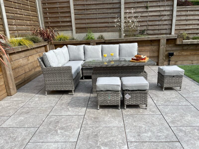 Signature Weave Edwina Special Grey Weave Corner Sofa Set The Home and Office Stores