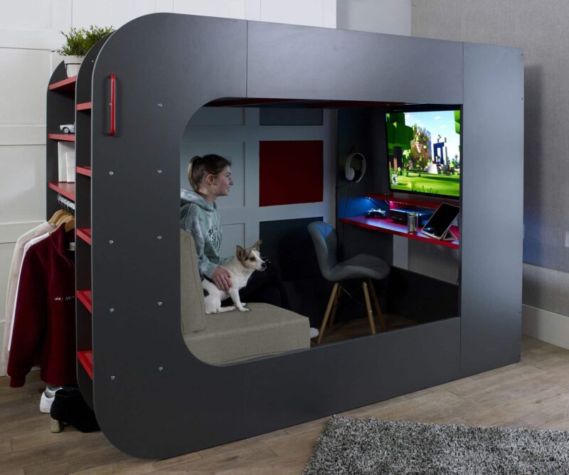 Trasman Podbed 2 High Sleeper Gaming Bed The Home and Office Stores