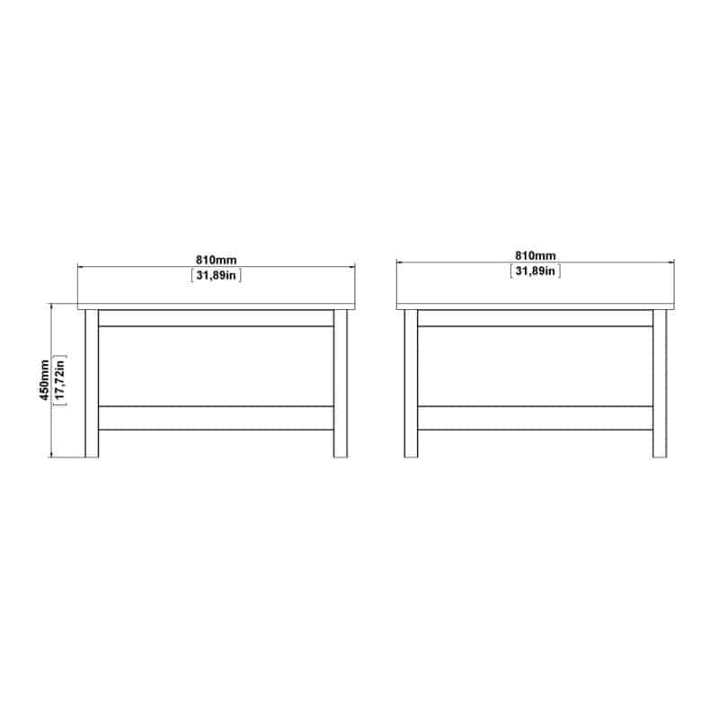 Furniture To Go Madrid Coffee Table Oak The Home and Office Stores