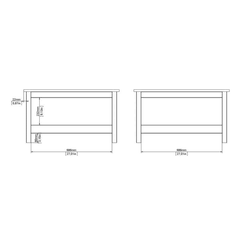 Furniture To Go Madrid Coffee Table Oak The Home and Office Stores