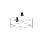 Furniture To Go Madrid Coffee Table Oak The Home and Office Stores