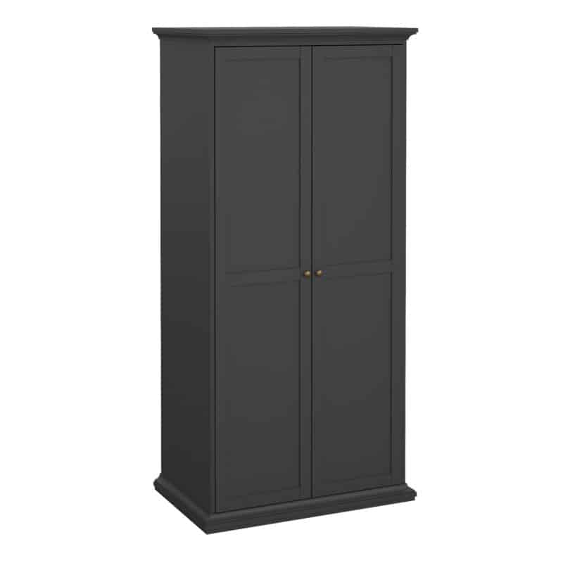 furniture to go paris 2 door wardrobe matt grey