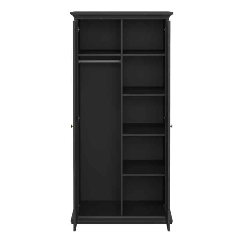 Furniture To Go Paris 2 Door Wardrobe Matt Grey The Home and Office Stores