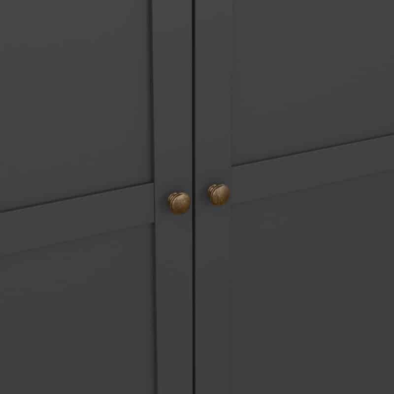 Furniture To Go Paris 2 Door Wardrobe Matt Grey The Home and Office Stores