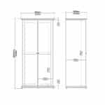 Furniture To Go Paris 2 Door Wardrobe Matt Grey The Home and Office Stores