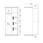 Furniture To Go Paris 2 Door Wardrobe Matt Grey The Home and Office Stores