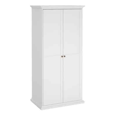 furniture to go paris 2 door wardrobe white
