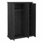 Furniture To Go Paris 3 Door Wardrobe Matt Grey The Home and Office Stores