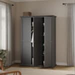 Furniture To Go Paris 3 Door Wardrobe Matt Grey The Home and Office Stores