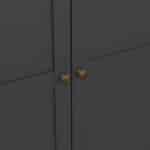 Furniture To Go Paris 3 Door Wardrobe Matt Grey The Home and Office Stores