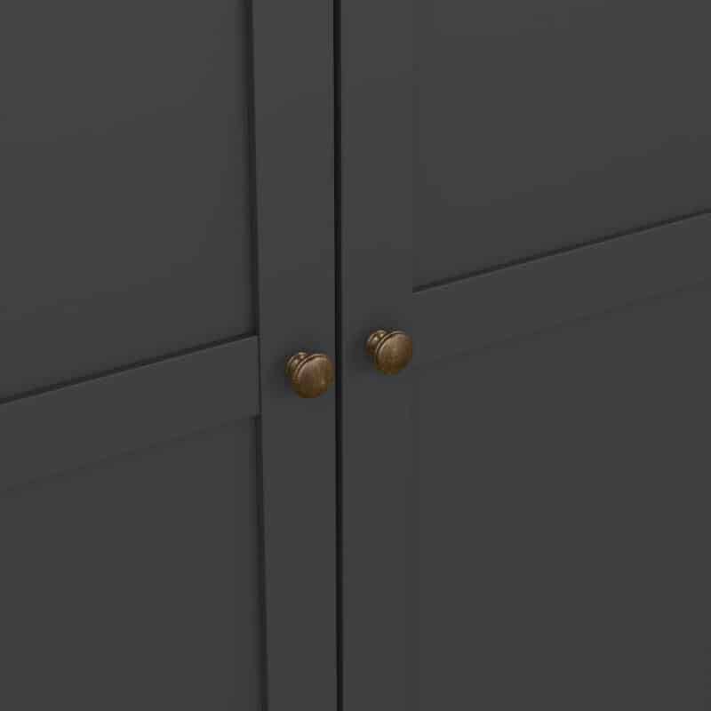 Furniture To Go Paris 3 Door Wardrobe Matt Grey The Home and Office Stores