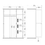 Furniture To Go Paris 3 Door Wardrobe Matt Grey The Home and Office Stores