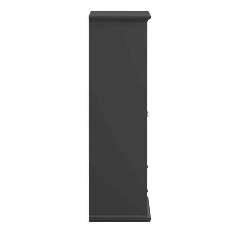 Furniture To Go Paris 4 Door Wardrobe 2 Drawers Matt Grey The Home and Office Stores