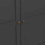 Furniture To Go Paris 4 Door Wardrobe 2 Drawers Matt Grey The Home and Office Stores