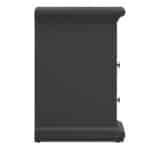 Furniture To Go Paris Bedside 2 Drawers Matt Grey The Home and Office Stores